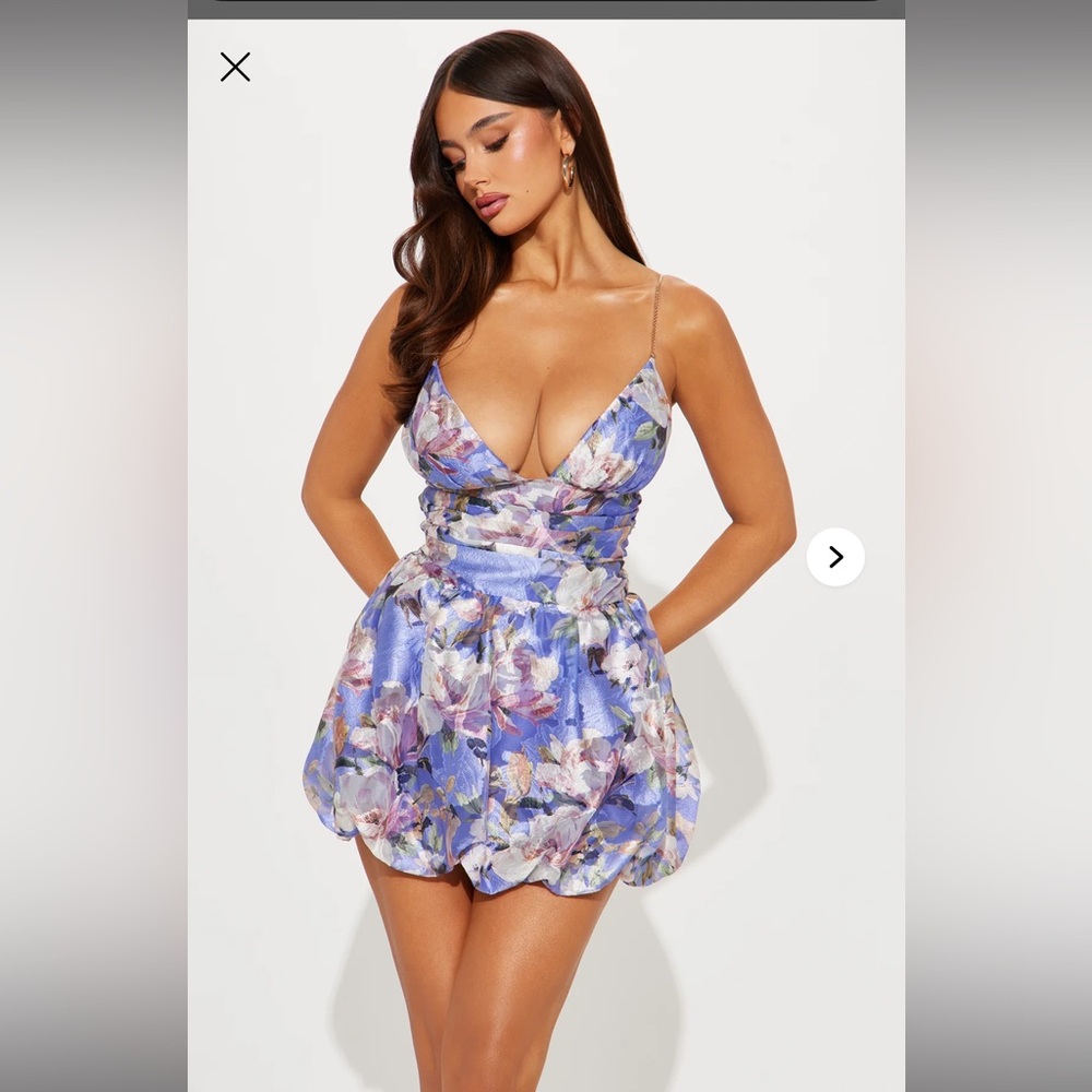 Fashion Nova Purple Satin Dress